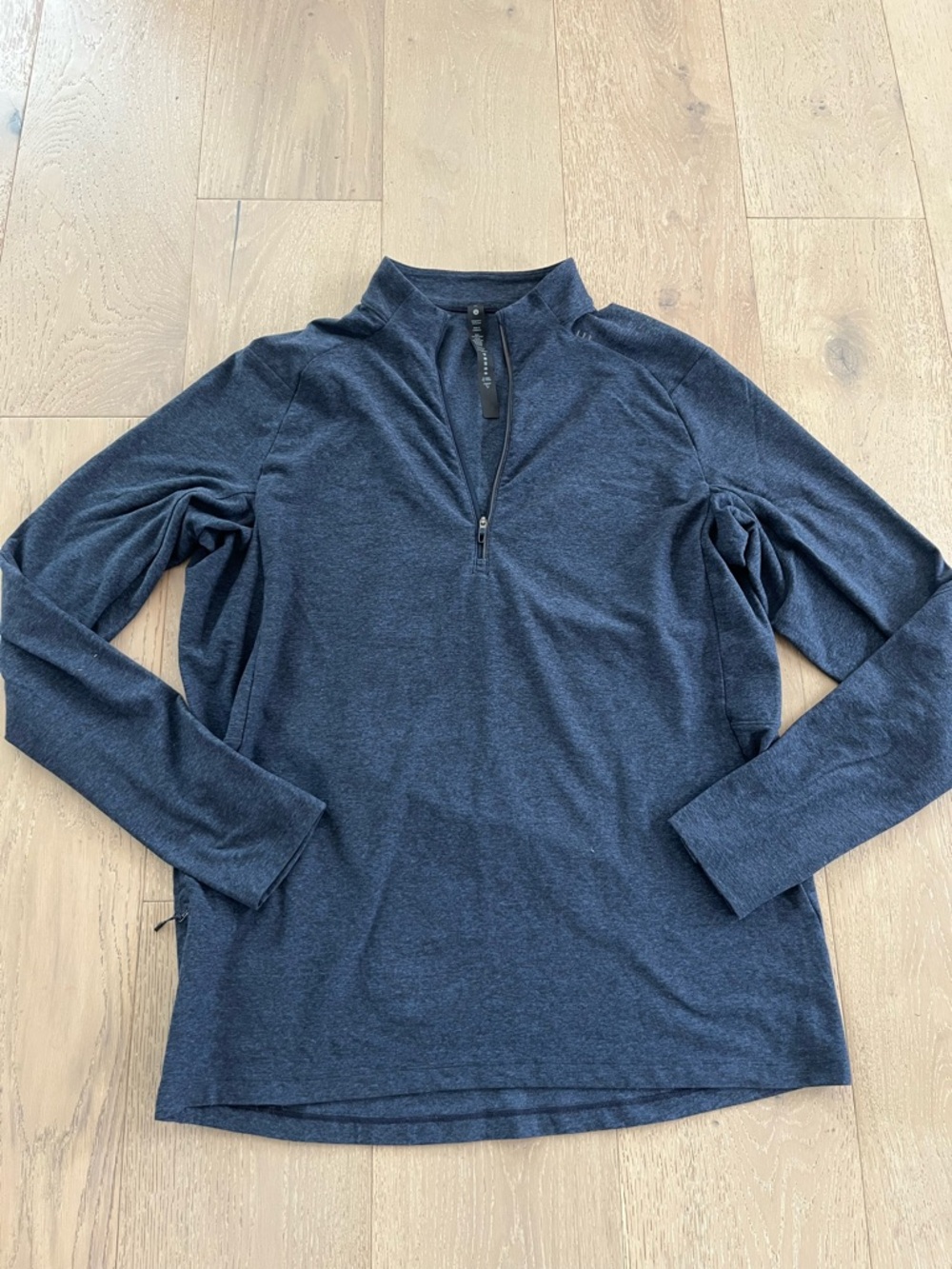 lululemon Men's Navy Surge Warm Half-Zip Performance Long Sleeve Shirt sz XL